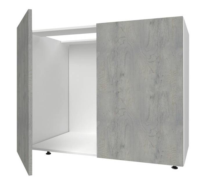 Home and Kitchen Melamine Base Cabinet Unit - Lockeport (900 x 560 x 720mm)