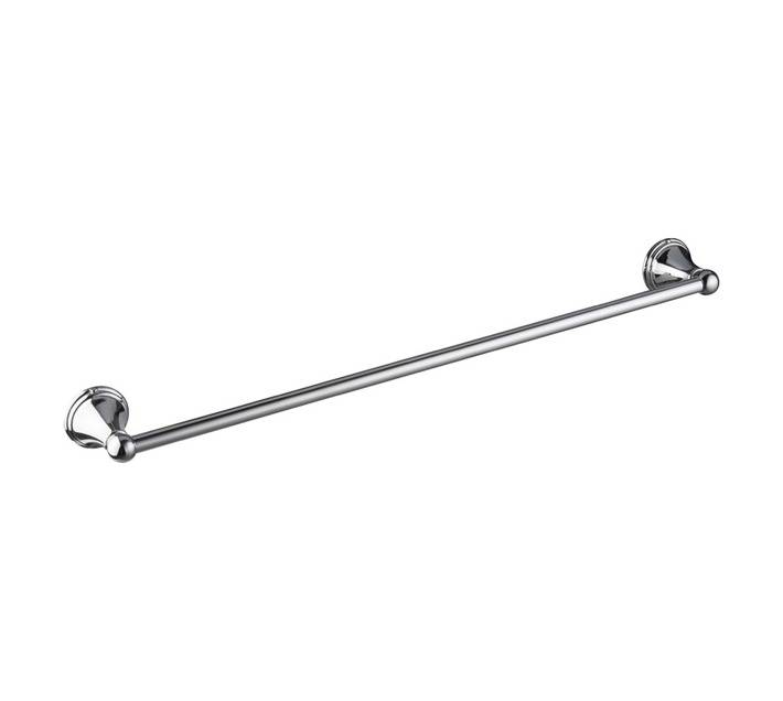 Muse Single Chrome Towel Rail - Silver (600mm)