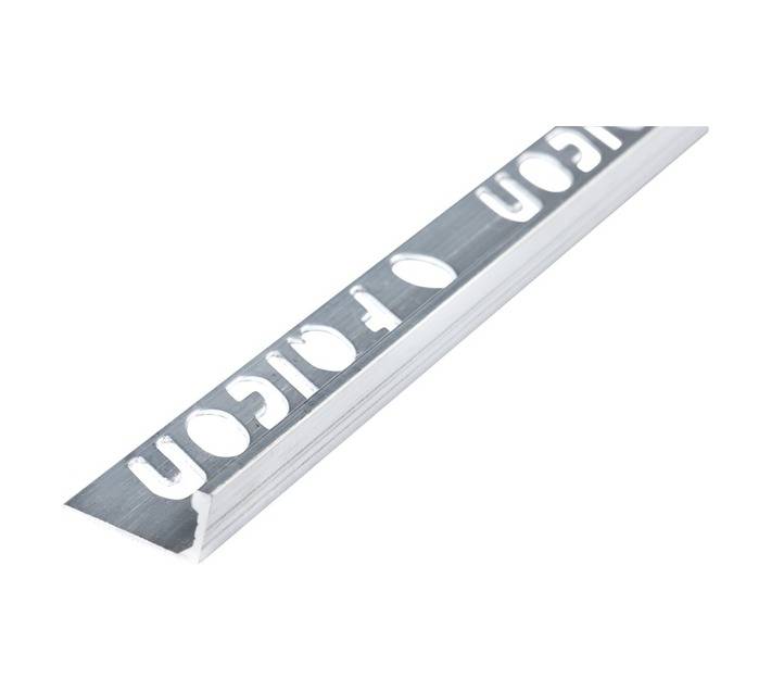 Falcon Tiling Aluminium Straight Edge Trim - Silver (2500 x 10mm)