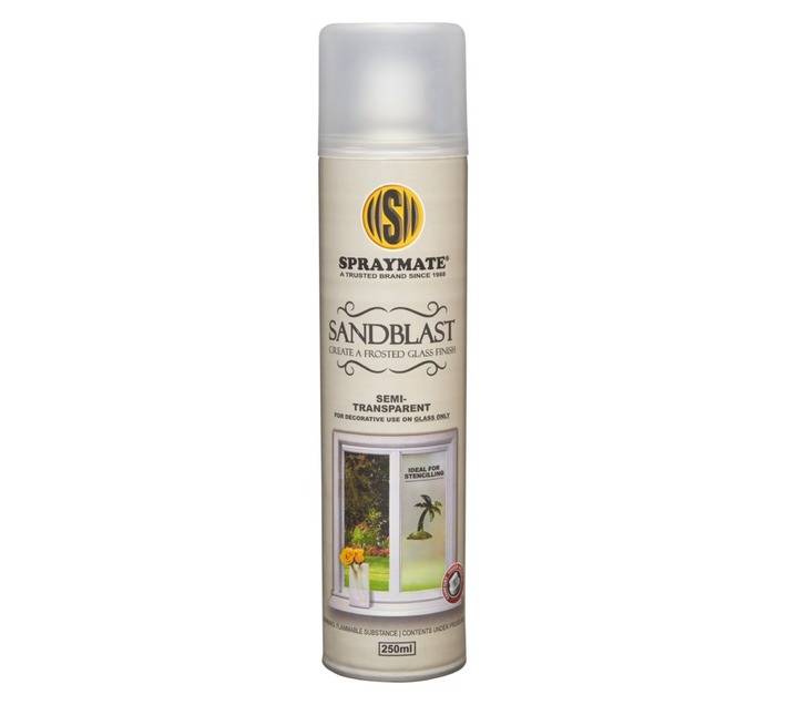 Spraymate Spray Paint Sandblast Mist- Grey (250ml)
