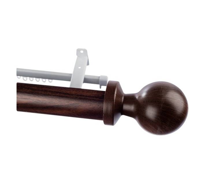 Rod and Track Pole Set Ball - Auburn (3000 x 63 x 3020mm)
