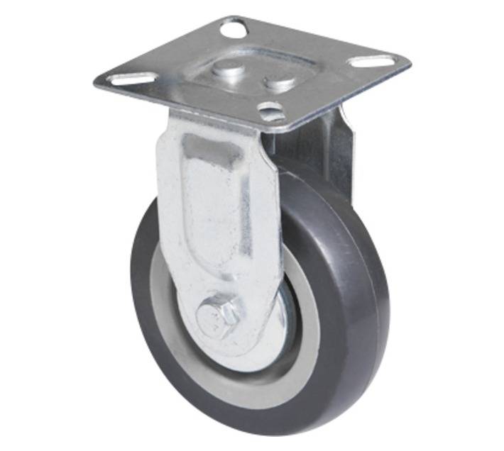 Hillaldam 870007 Fixed Plate Castor - Grey (75mm)