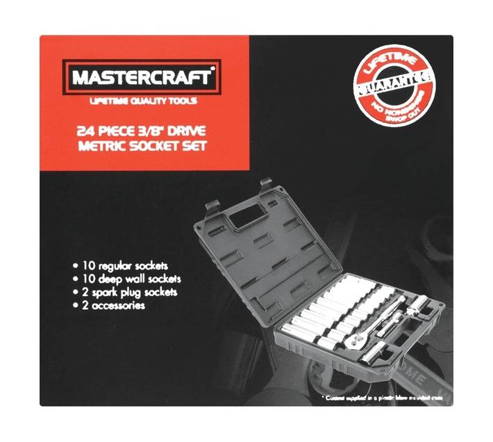 Mastercraft 3/8" Drive Impact Socket Set (24 piece)