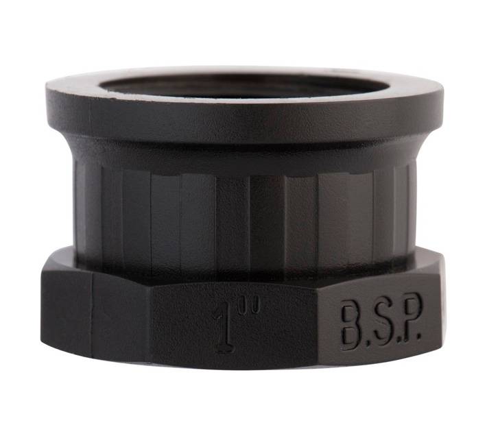 Emjay Poly Female Threaded End Plug - Black (25mm)