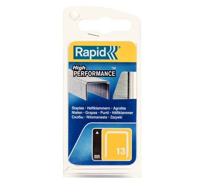 Rapid 1600 x Finewire Staples - Silver (13/4mm)
