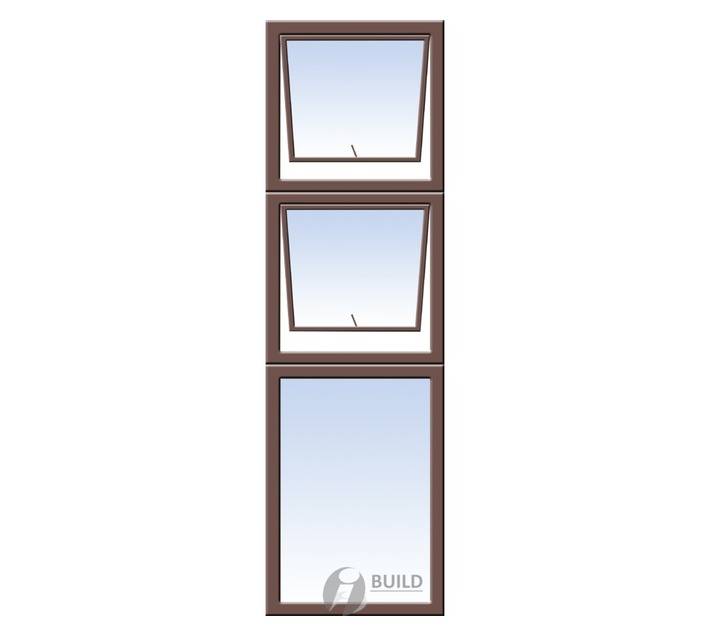 Aluminium Sidelight Window - Bronze (300 x 2100mm)