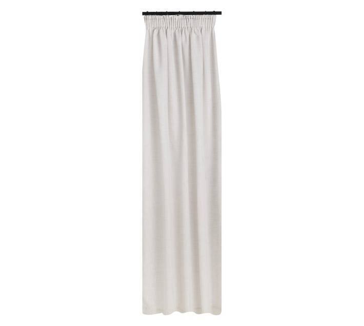 Design House Poetry Taped Curtain - Bone (1400 x 2180mm)