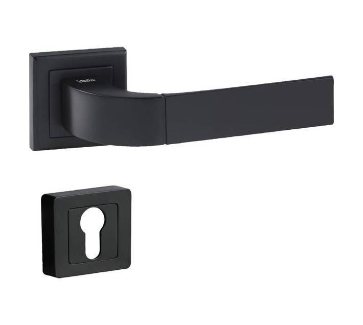 Yale Bolonge Cylinder Door Handle - Matt Black