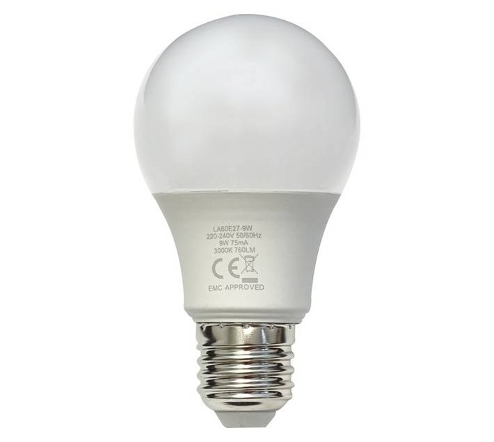 Major Tech A60 E27 LED Globe - Warm White (9W)