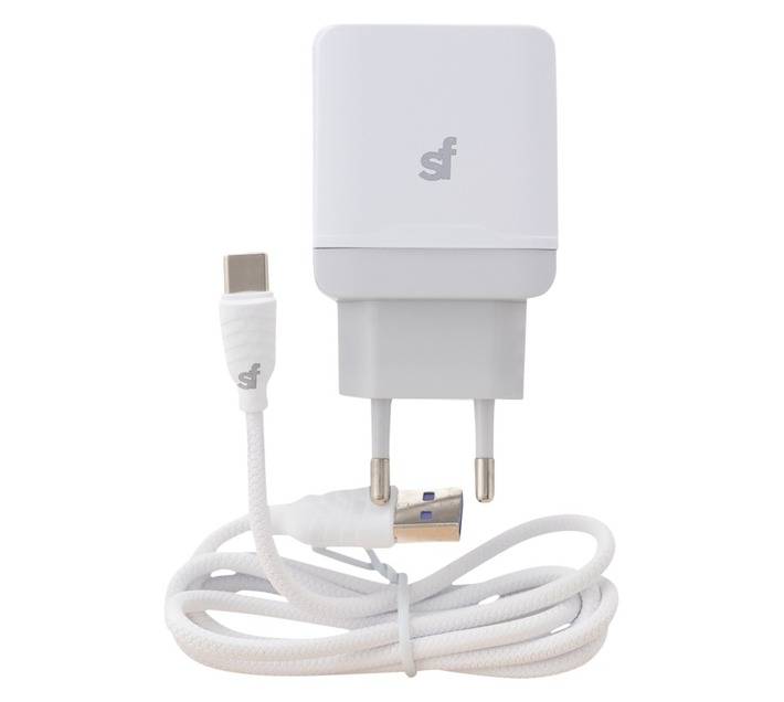 Superfly Ultra Fast USB Type C Wall Charger - White (18W)