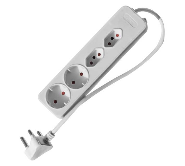 PowerWorx 4-Way New Standard Core Multi-Plug - White