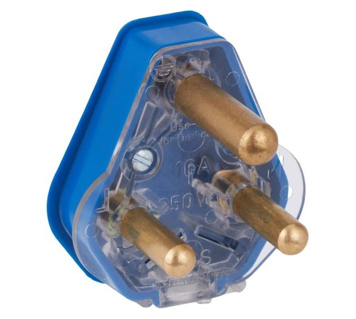Crabtree Coloured Plug Top 3pin - Black (16a)