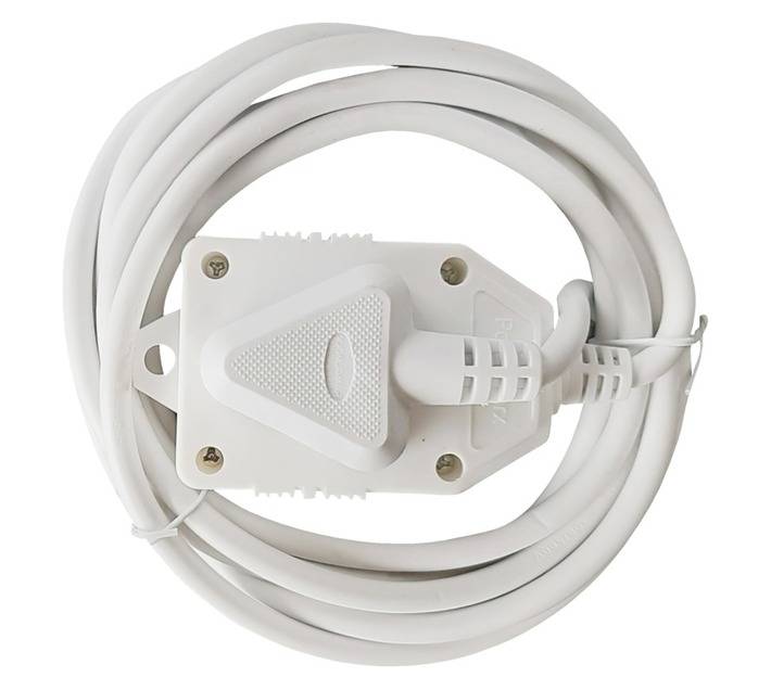 16A Double Janus Extension Lead - White (5000mm)