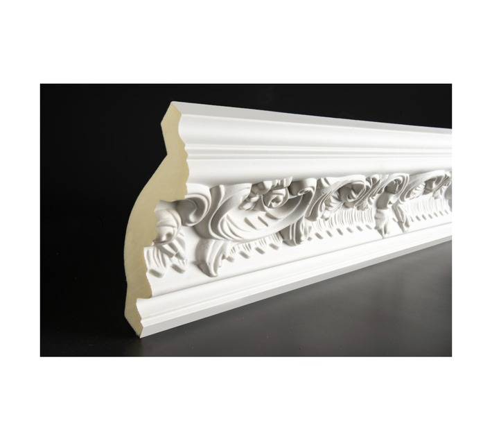 Upper Edge Leaf Polyurethane Cornice (2400 x 52 x 116mm)