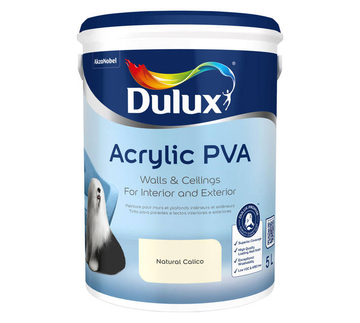 Dulux Acrylic PVA - Natural Calico (5L)
