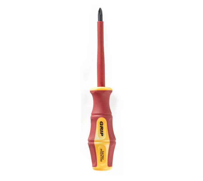 Grip No.2 x 100mm VDE/GS Insulated Phillips Screwdriver
