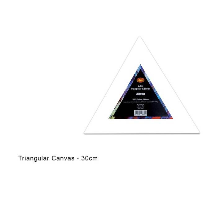Dala Triangular Stretch Canvas - White (300mm)