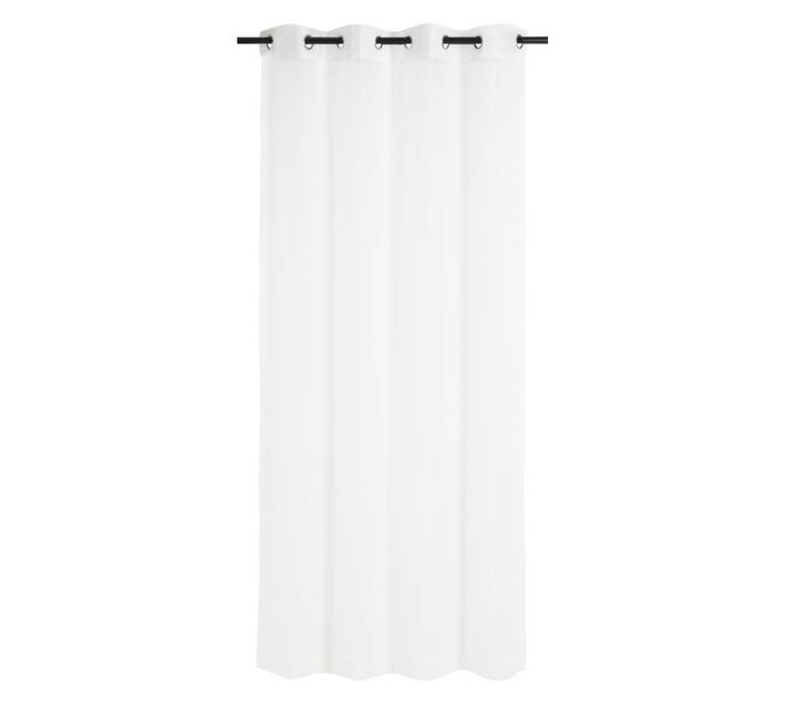 Voile Eyelet Curtain - White (2800 x 2230mm)