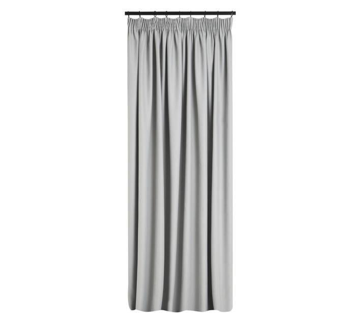 Design House Microfibre Blockout Taped Curtain - Grey (2300 x 2500mm)