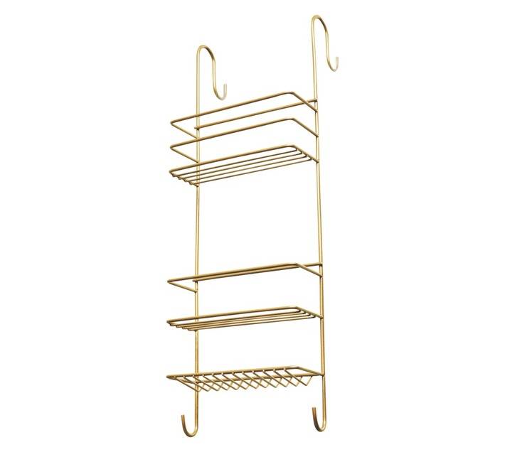 Steelcraft Hook Over Shower Caddy - Gold (220 x 166 x 650mm)