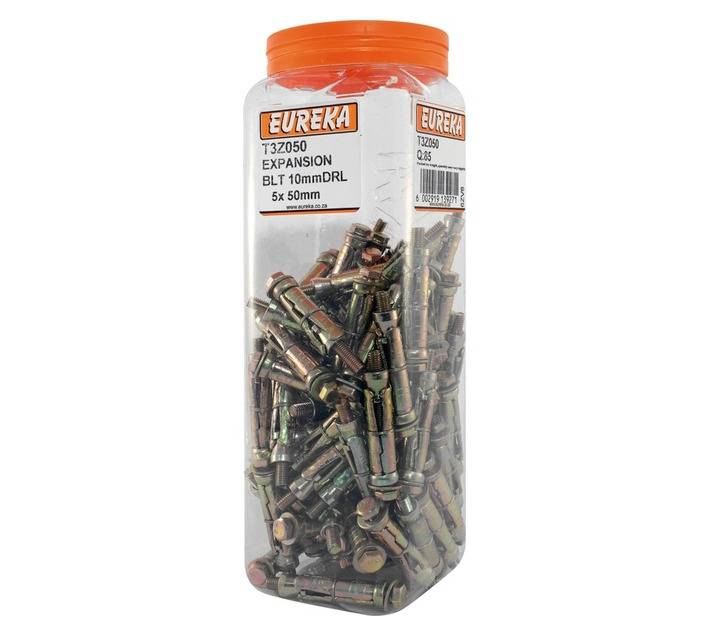 Eureka 10mm DRL 5 x 50mm Expansion Bolt (85 Pack)