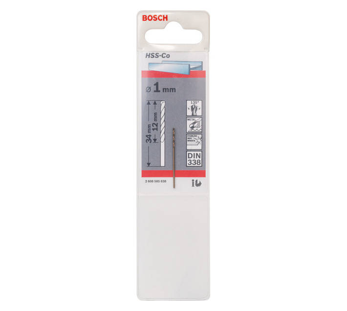 Bosch HSS 1 x 12 x 34mm Drill Bit