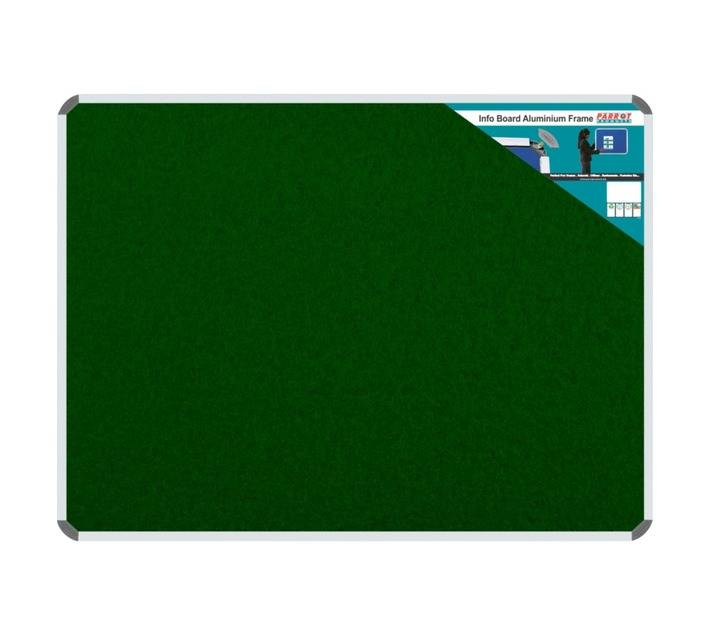 Parrot Products BD0776G Aluminium Frame Information Board - Green (2400 x 1200mm)