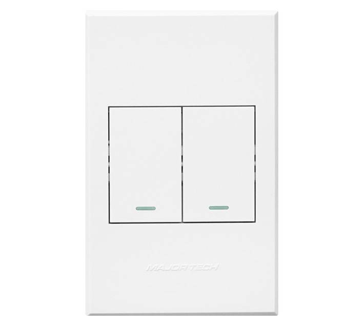 Veti 3 Series 2 Lever 2 Way Switch - White (100 x 50mm)