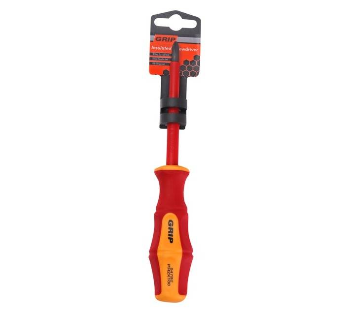 Grip No.0 x 60mm VDE/GS Insulated Phillips Screwdriver