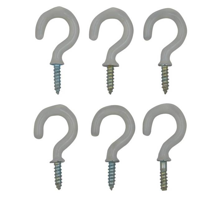 Dejay Cup Hooks White - 19mm