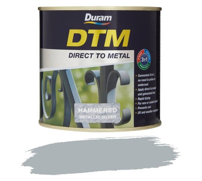 Duram DTM Hammered - Metallic Silver (500ml)