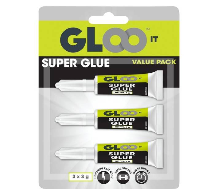 Glooit 3 x Super Glue (3g)