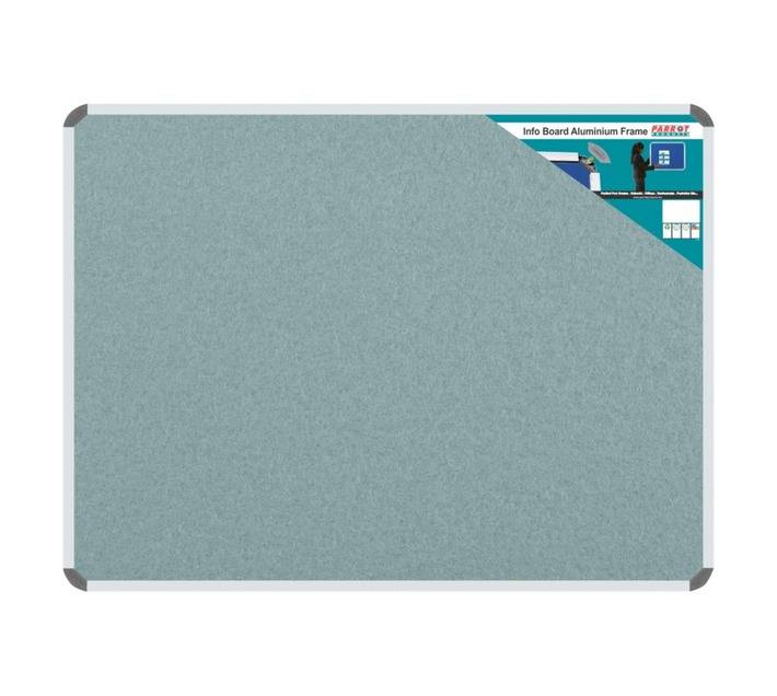 Parrot Products BD0770L Aluminium Frame Information Board - Grey (2000 x 1200mm)
