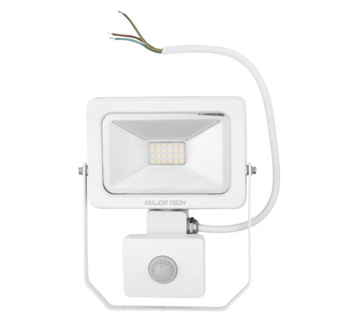 Major Tec SLF10CW LED Flood and Security Light with Sensor (10W)