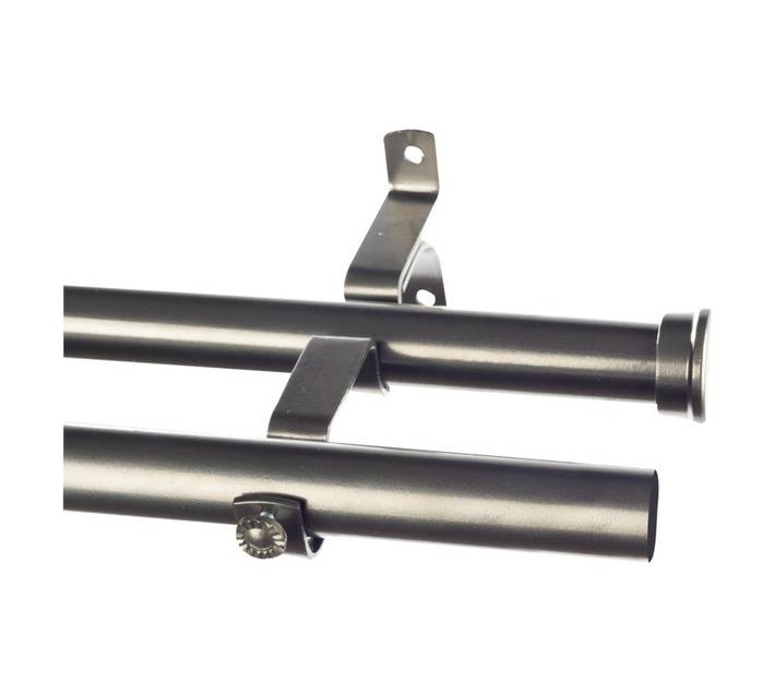 Finishing Touches Double Pole Set - Gun Metal (3000 x 28mm)