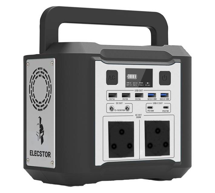 Titan Elecstor Power Station - Black/Grey (300W)