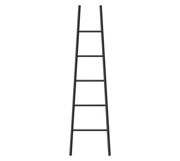 Jeeves ZAL0520GL Tangent L Ladder Towel Rail - Black (520 x 1890mm)