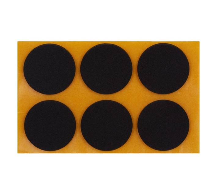 Safe Top Adhesive Non Slip Bumper Round - Black (30 x 2.5mm x 6 Pads)