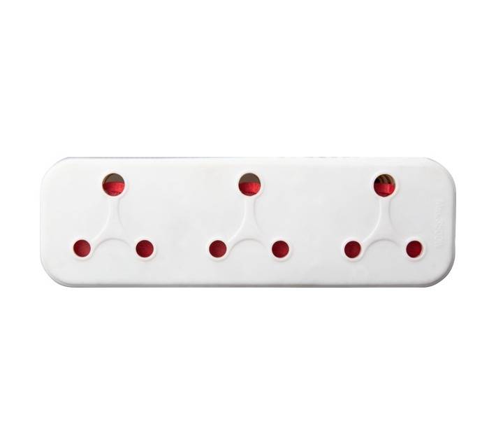 PowerWorx Adaptor 3x16amp - White