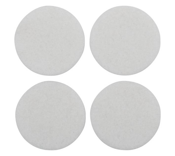 Safe Top Adhesive Felt Pads Round - White (35mm x 4 Pads)