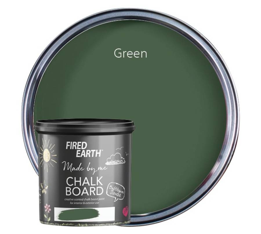 Fired Earth Chalk Board Paint - Green (1L)