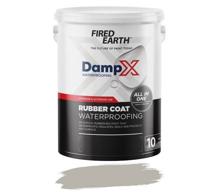 Fired Earth DampX Rubber Coat Waterproofing - Grey (5L)