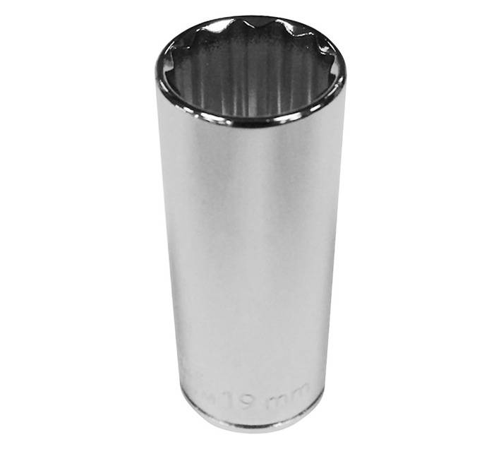 Mastercraft D/Wall Socket 3/8 Inch Dr 12 Pt - Chrome (19mm)