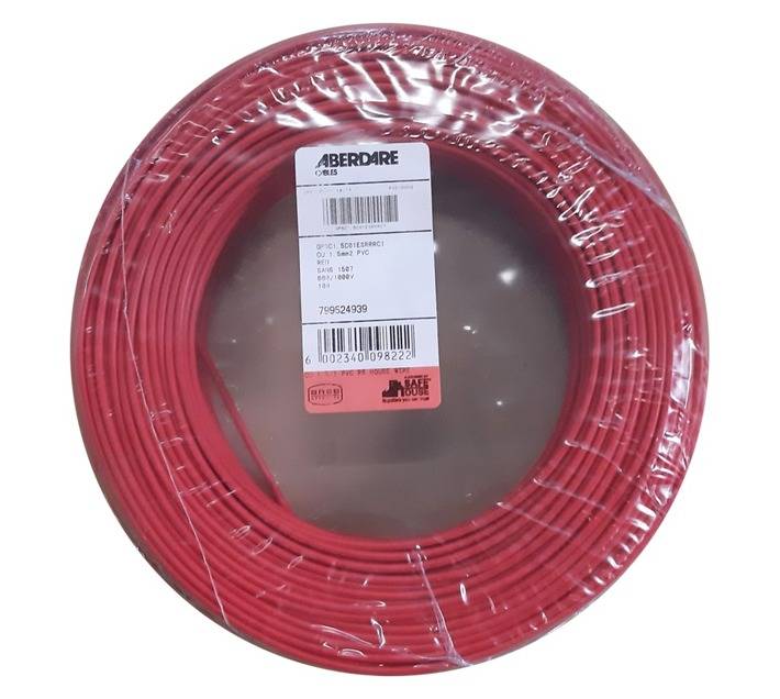 House Wire - Red (4mm) (Price Per Meter)
