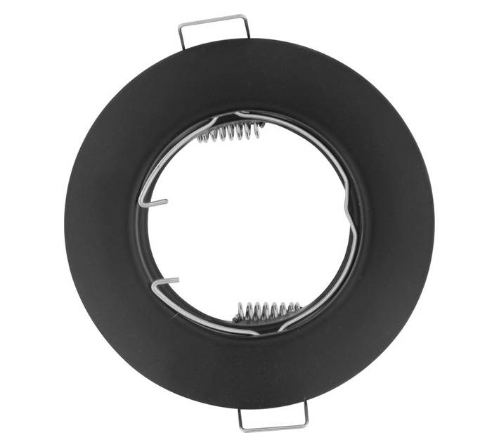 Lightworx DLFBPRTB Round Tilt Downlight Fixture - Black