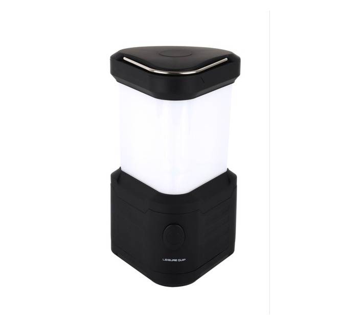 Leisure Quip USB Rechargable Camp Lantern with Power Bank - Black