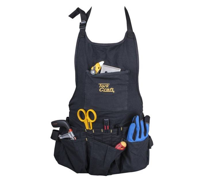 Tork Craft TC996114 Multi Pocket Tool Holder Apron - Black (600 x 450mm)
