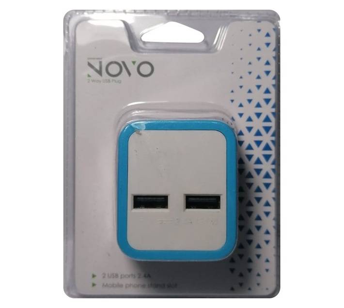 PowerWorx USB Charging Adaptor - Blue