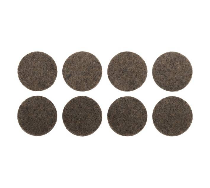 Safe Top Adhesive Felt Pads Round - Brown (26mm x 8 Pads)
