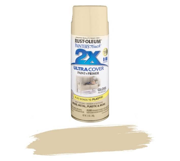 Rust-Oleum Spray Paint Touch 2X Ultra Cover - Gloss Almond (340g)